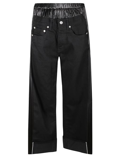Denim and faux leather jeans JUNYA WATANABE | JPP2060511BLACKBLACK